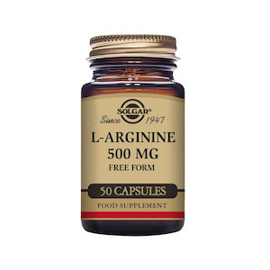 L-Arginine 500mg 50 vege capsules