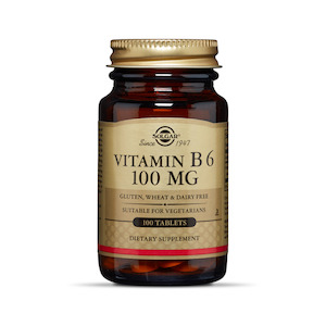 Solgar: Vitamin B6 100mg 100 vege capsules