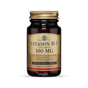 Solgar: Vitamin B1 100mg 100 vege capsules