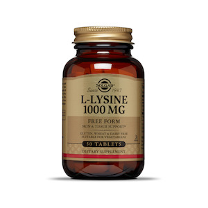 Solgar: L-Lysine 1000mg 50 tablets