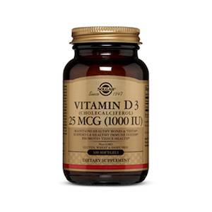 Solgar: Vitamin D3 1,000 100 capsules