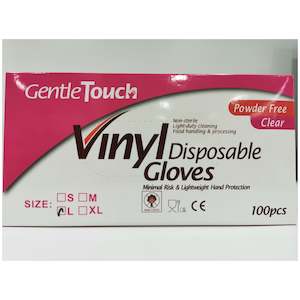 Covid Essentials: Vinyl Disposable Gloves Size Large 100 pieces