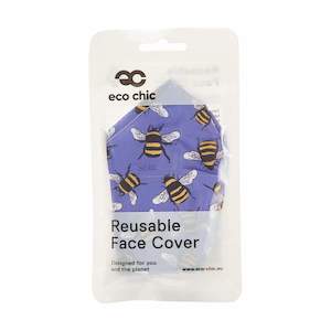Reusable Face Cover Adults - Blue Bee