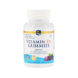 Nordic Naturals: Vitamin D3 Gummies Wildberry  60 gummies