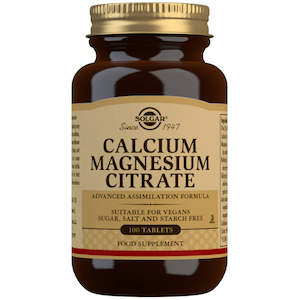 SOLGAR Calcium Magnesium Citrate 2:1 100tab