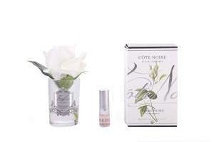Household And Accessories: Cote Noire Perfumed Natural Touch Rose Bud - Clear - Ivory White - GMR41
