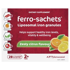 Supplements And Superfoods: Ferro Sachet Liposomal Iron Granules 28 x 1.5g Sachets