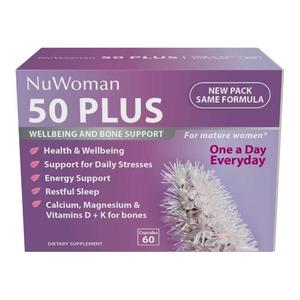 Supplements And Superfoods: NuWoman 50 PLUS Wellbeing & Bone Support 60 Capsules