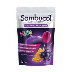Sambucol: Sambucol Kids Soothing Throat Pops 10 Pack