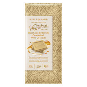 Pharmacy: Whittaker's West Coast Buttermilk Caramelised White Chocolate Block 100g