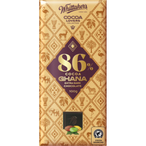 Pharmacy: Whittaker's Cocoa Lovers Collection 86% Ghana Dark Chocolate Block 100g
