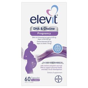 Supplements And Superfoods: Elevit DHA + Choline Pregnancy 60 Capsules