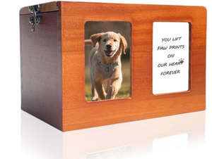 Two panel Wooden Pet Urns For Pets Ashes