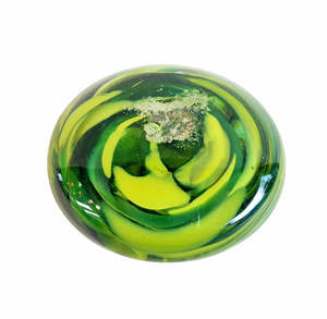 Homepage Collection: Glass Blown Touchstone Pieve Infused with Pet Ashes