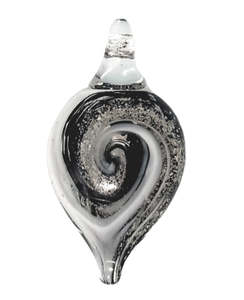 Homepage Collection: Glass Blown Pointed Piece Infused with Pet Ashes