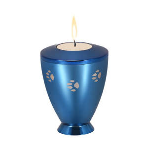 Homepage Collection: Blue Candlelight Urn