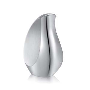 Urns: Ultimate Style - Small Silver Cremation Urn For Pet Ashes