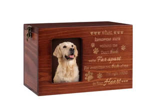 Urns: Wooden Pet Urns Memorial Box For Pets Ashes