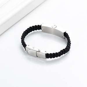 Bracelets: Black Bracelet that holds Pet Ashes