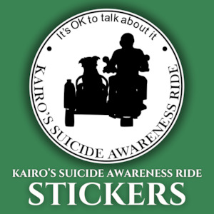 Kairos Fund: Kairo's Suicide Awareness Ride - Stickers