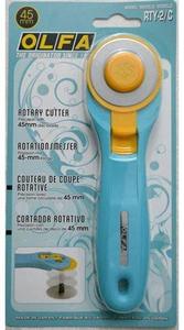 Cutters And Rulers: Olfa Deluxe Rotary Cutter 45mm Blue Handle