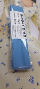 Bias Binding 25mm Sky