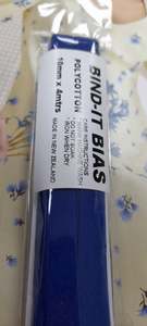 Cotton Bias And Stretch Binding: Bias Binding 10mm Royal