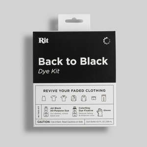 Rit Dye Get Black Back Kit -Revive Faded Clothing