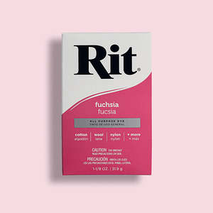 Fabric Wool Dyes: RIT Dye Powder Fuchsia