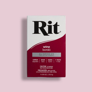 Fabric Wool Dyes: RIT Dye Powder Wine