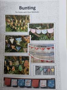 Cherry Pie Patchwork Craft Patterns: Bunting Pattern in Six Stlyes