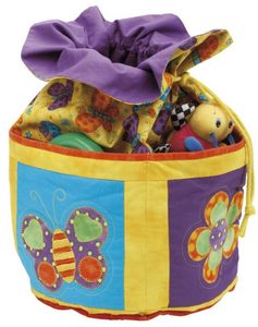 Bag Tote Patterns: Toy Bag - Pretty Petals Pattern by Kids Quilts