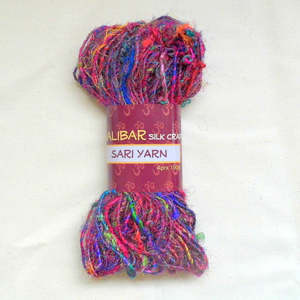 Twisted Sari Yarn Multi Colour