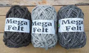 Mega Felt Yarn Dark Grey