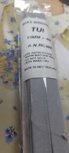 Cotton Bias And Stretch Binding: Bias Binding 10mm Grey