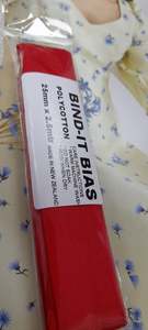 Bias Binding 25mm Red