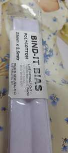 Bias Binding 25mm Lt Lilac