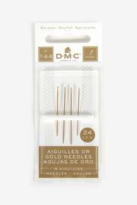 Hand Sewing Needles: DMC Gold Embroidery No.7-8-9 Needles