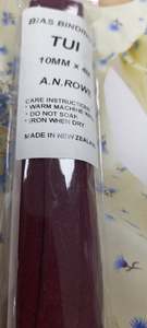 Cotton Bias And Stretch Binding: Bias Binding 10mm Wine