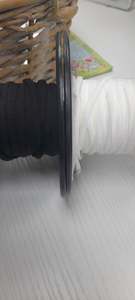 Elastic: Elastic Rolled Knit White 4mm
