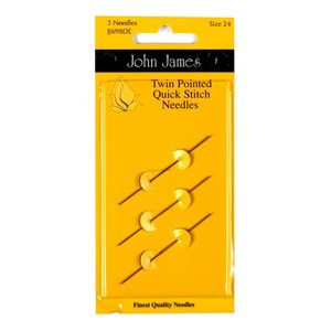 Hand Sewing Needles: John Jamess Twin Pointed Needles