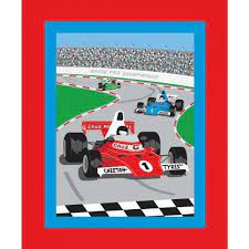 Children Babies Quilt Panels: Grand Prix
