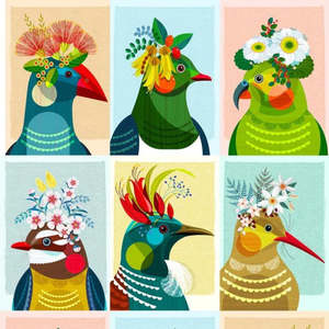 Quilt Panels: Feathered Friends Panel