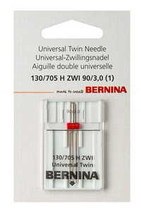 Bernina Sewing Machine Needle 130/705H ZWI Universal Twin 90/3mm