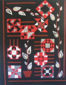 Cherry Pie Patchwork Craft Patterns: Midnight Vines Quilt Pattern #33