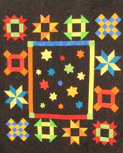 Cherry Pie Patchwork Craft Patterns: Star Bright Quilt Pattern