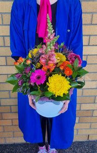 Products: Cherrywood Signature Hat Box – Garden Blooms