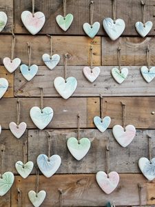 Products: Botanical Ceramic Heart - Cherrywood Florist Tauranga