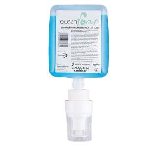 Handcare: Ocean Foam Alcohol Free Hand Sanitiser - 1000ml/cartridge, 6 cartridges/case