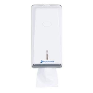 Mini Interleaved Toilet Tissue Dispenser White